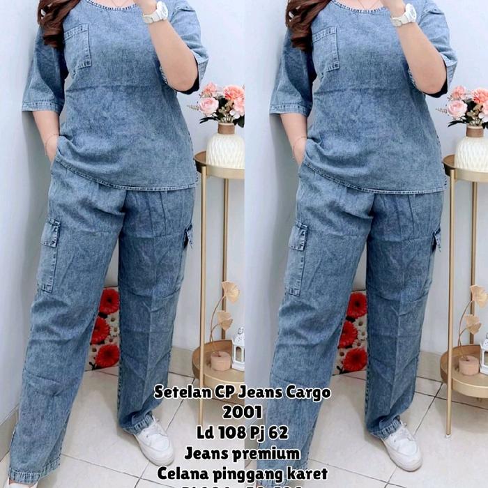 2001 SETELAN CP JEANS CARGO IMPORT
