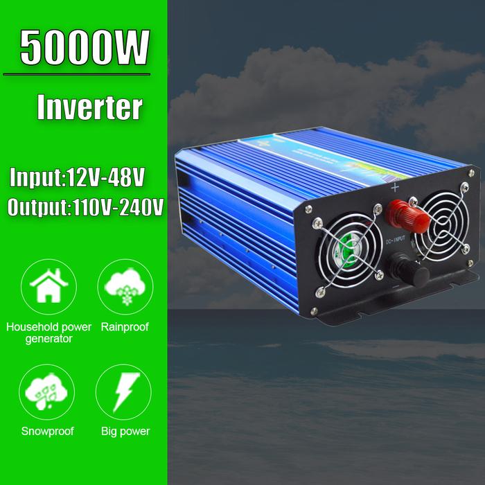 5000W Off Grid Inverter Gelombang Sinus Murni untuk Sistem Angin