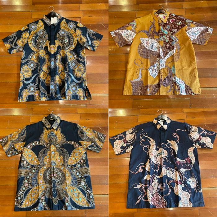 Hem Batik Katun Pria by Dian Pelangi ORIGINAL Baju Kemeja Atasan Outfit Kerja Kantor Pesta Pernikaha