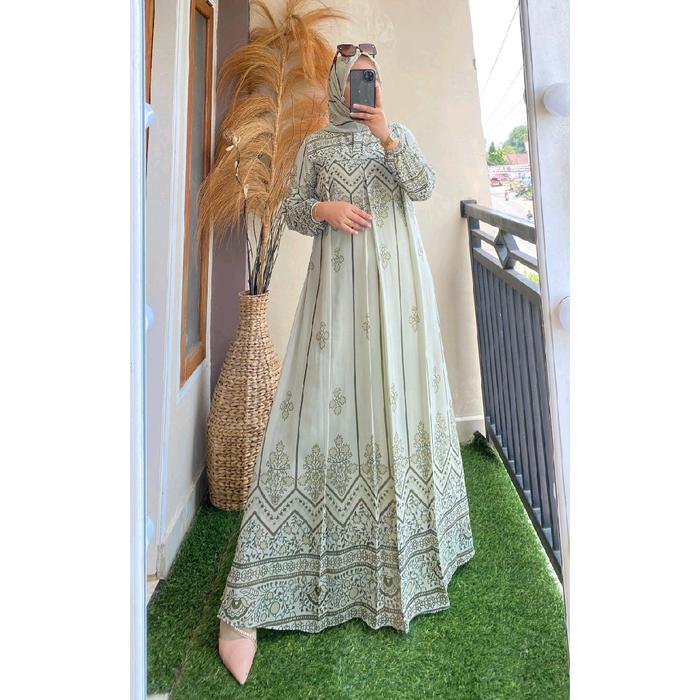Gamis Set Hijab Shafa Motif