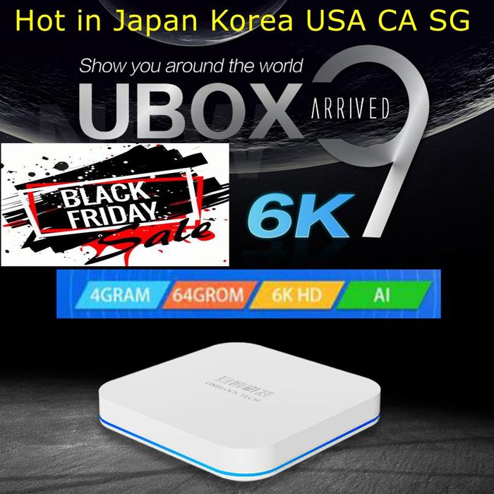 Unblock Tech UBOX9 PRO Android Smart Media Player 4GB 64GB Dual WIFI