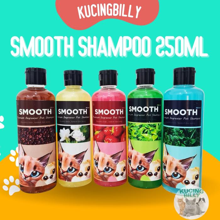 Smooth 250ml Shampoo degreaser kucing dan anjing