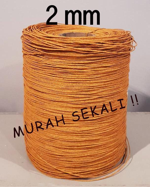NEW tali kertas paperbag tas kertas rami coklat termurah 2mm kraft samson