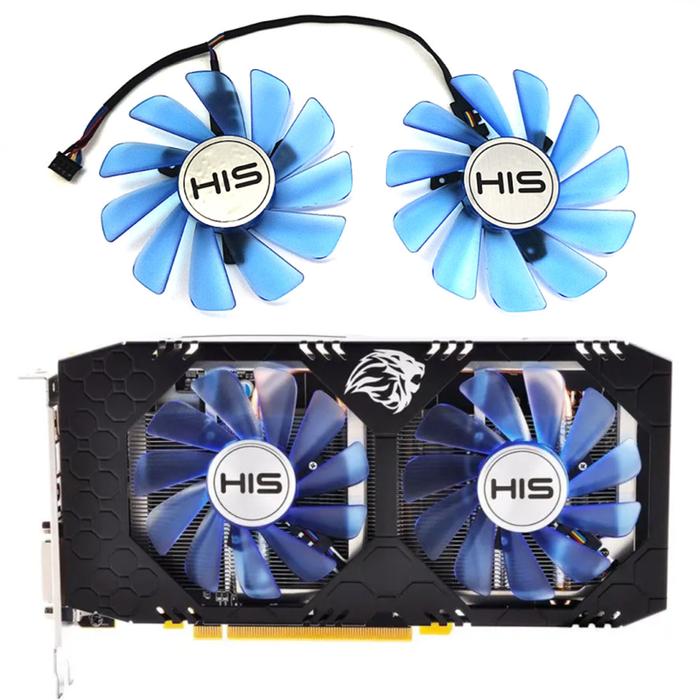 NEW 1LOT 85MM 4PIN FDC10H12S9-C RX 570 580 GPU Fan，For HIS RX470 RX474 RX570 RX574 RX580 RX588 Graph