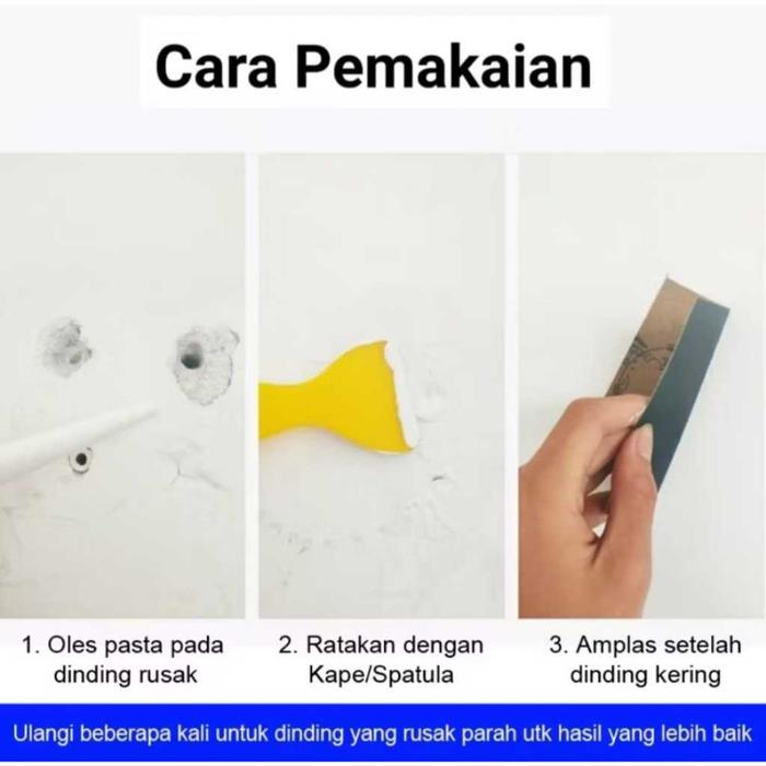 Pasta penambal Dempul dinding Instan Waterproof Cepat Kering