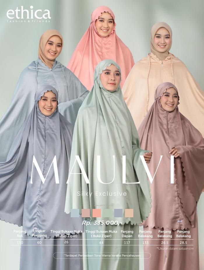 Ethica Mukena Maulvi Ethica Mukena Silky Premium Set Mukena Premium Travel Friendly Silky Exclusive