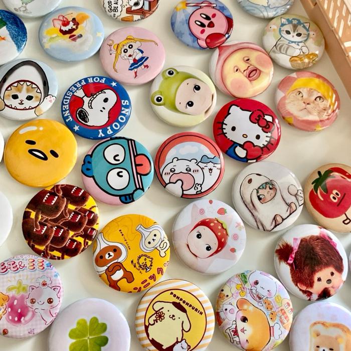 vrill_collection Pin Bros Press - Pin Button 32mm Japanese Theme