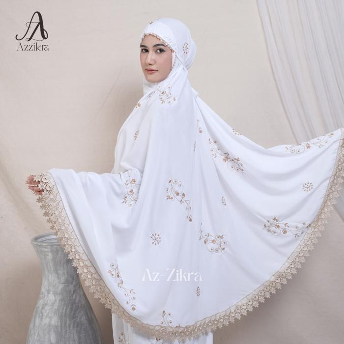AZ ZIKRA - Mukena Dewasa Bordir Clara Premium