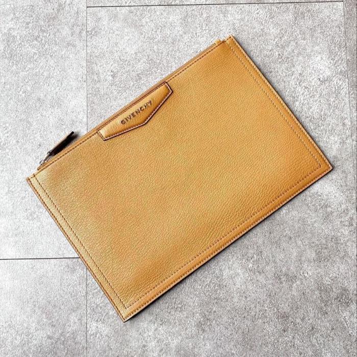 Givenchy antigona medium clutch in brown tan