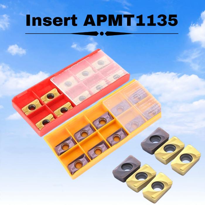 ms7 Apmt1135 Insert Carbide Cnc Untuk Mesin Milling