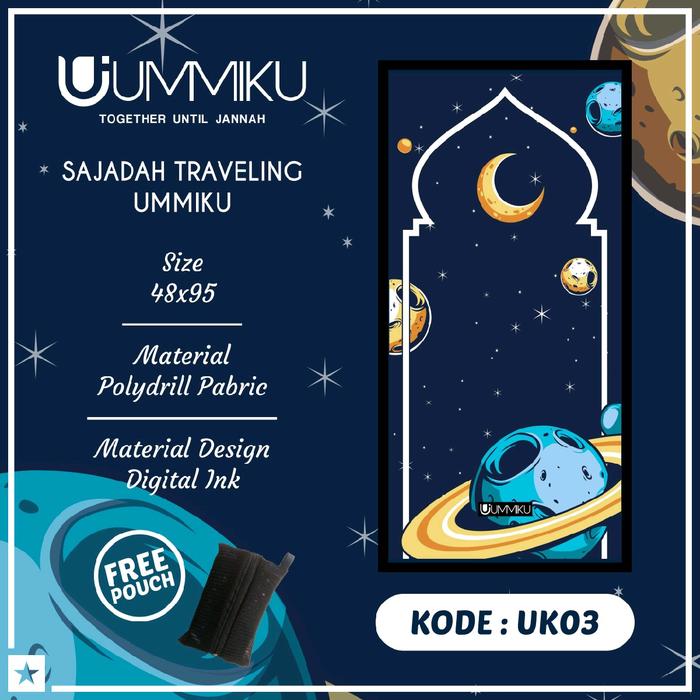 SAJADAH TRAVELLING ANAK MOTIF ROCKET || SAJADAH UMMIKU ANAK  Muslim
