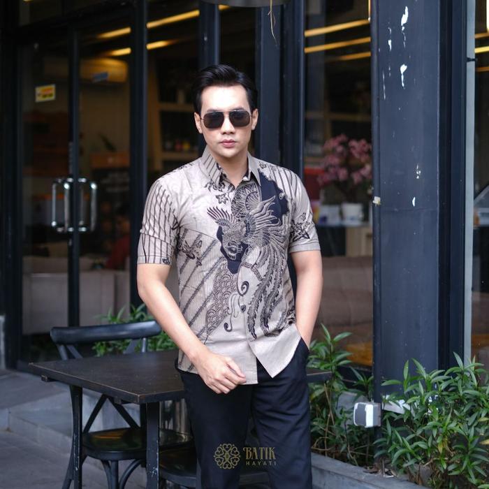 Kemeja Batik Pria Premium Slim Fit Lapis Furing Arrow