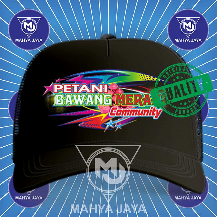 MAHYA JAYA TOPI TRUCKER JARING PREMIUM PETANI BAWANG MERAH