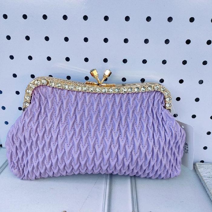 Tas pesta selempang wanita lilac