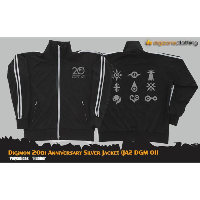 Jaket Anime Digimon 20th Anniversary Silver JAZ DGM 01