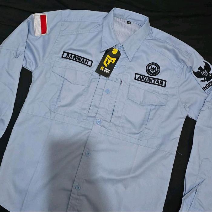 KEMEJA TACTICAL BGN/SERAGAM TACTICAL BADAN GIZI NASIONAL BGN/KEMEJA BGN FULL BORDIR TIMBUL 3D PREMIU