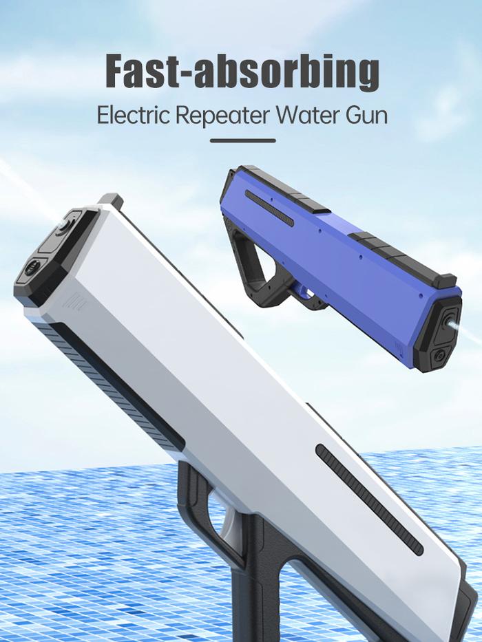 Electric Water Gun for Kids Squirt Guns Full Automatic Water Absorption Soaker Water Blaster Summer