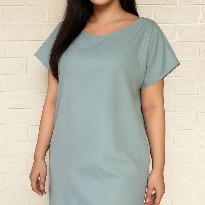 DRESS TUNIK BIRU WARDAH XL