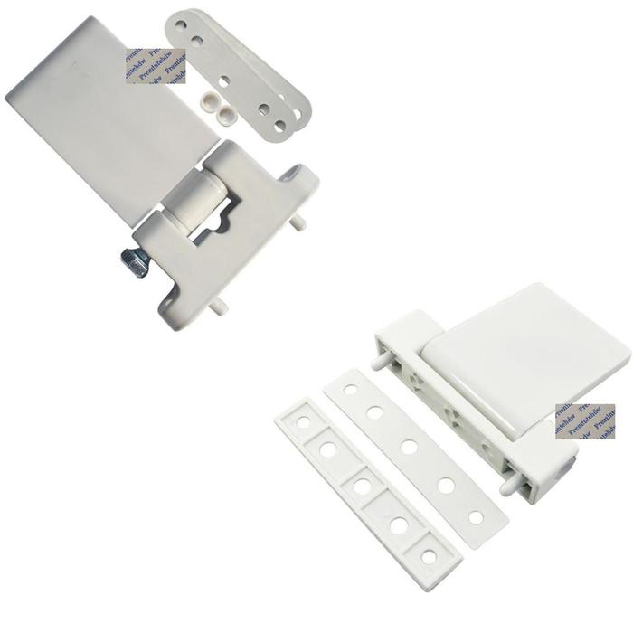 2Pcs Heavy Flag Type Hinge For UPVC Casement Window Door White