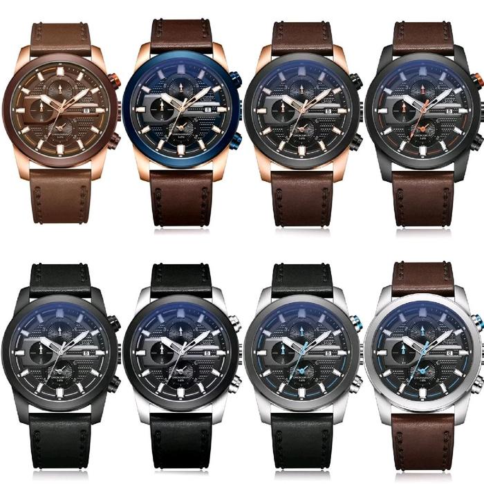 Jam Tangan Pria Alexandre Christie 6562 AC6562 AC 6562MC (ORIGINAL) Watches Kulit