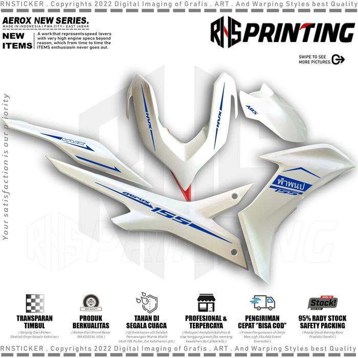 V11 Cutting Stiker Striping Aerox New 155 Striping Variasi Aerox Nvx Striping Transparan Aerox Thai