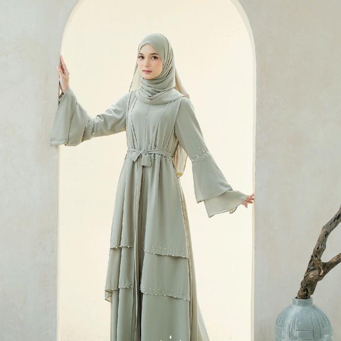 KAZAMI ABAYA MOANA NEW COLOUR Dress Syari Lebaran Dewasa Gamis Muslim