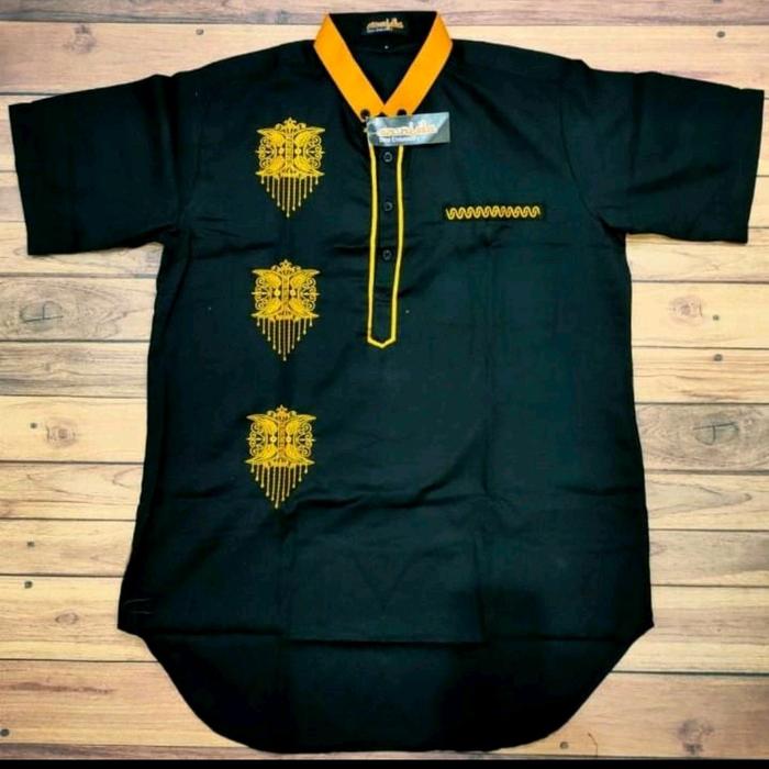 Baju kurta Bordir Motif Pintu Aceh