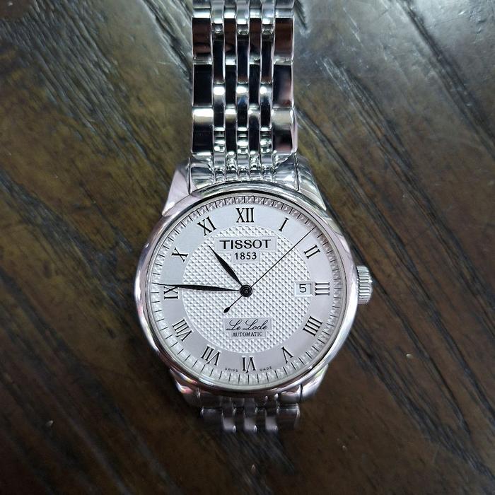 classic Tissot Le locle white dial roman