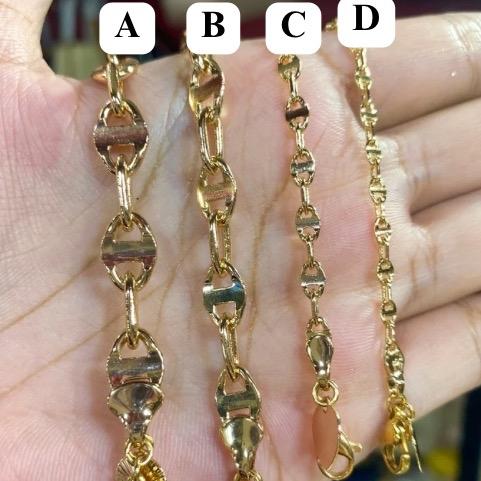 Glorys Jewellery ~ Gelang Rantai Toscano Rosegold Tembaga Cooper Aloy 18karat - Gelang Kondangan - G