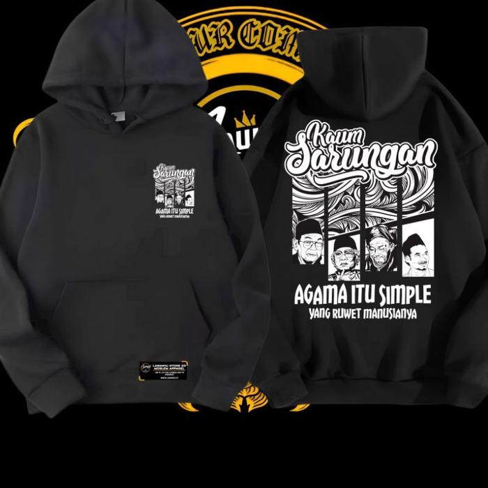 Hoodie sweater jacket jumper Kaum sarungan / Hoodie punokawan reborn / Hoodie Nu / hoodie islami / h