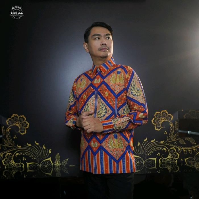 Batik Eyang Putri-Kemeja Katun Lengan Panjang