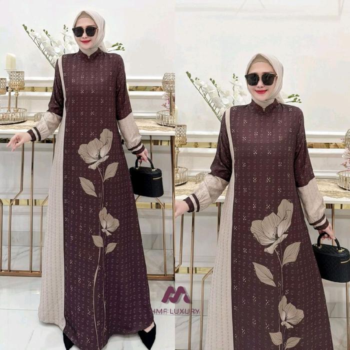 Isabel dress vol 43 by hmf luxury gamis muslim wanita