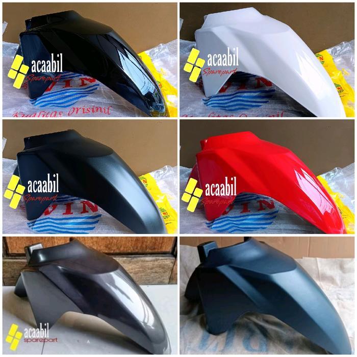 Spakbor Depan Vario 125 150 LED Baru New Hitam Putih Merah Doff 2018-2023 PNP Beat Fi & Vario Motor