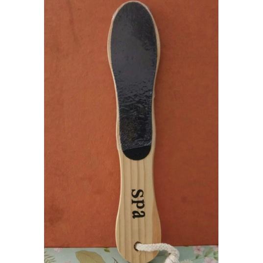Spa Amplas Kaki Alat Pedicure Gagang Kayu