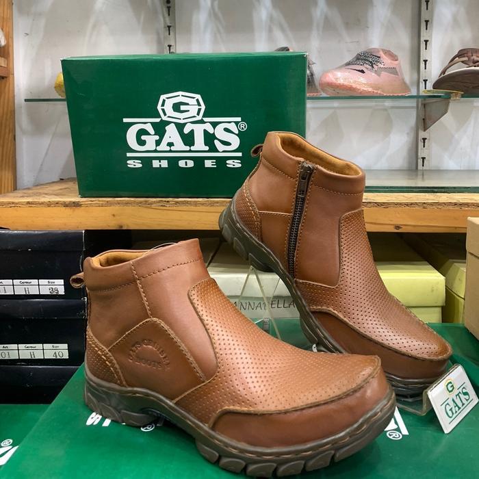 Terbaru Sepatu Kulit Pria | Sepatu Boot Pria Gats 100% Original
