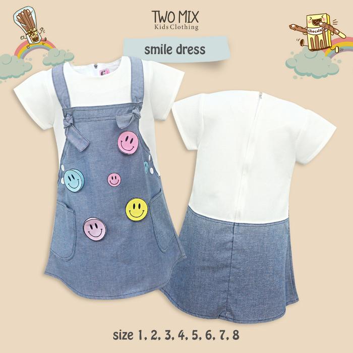 Yuffie - Dress Anak Perempuan Lucu - Baju Anak Cewek Jeans 1-8 Tahun 4137C