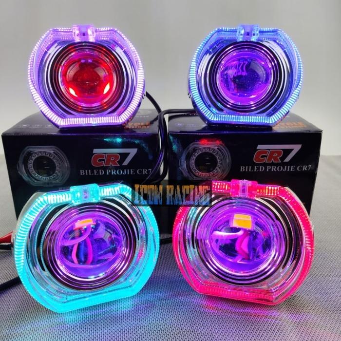 Lampu utama Biled 4.5 Inch Projector Biled Cahaya Laser Cut Off Jauh dekat Plus Shroud Devil
