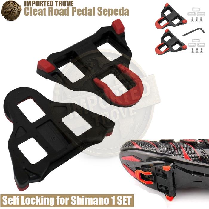 Wellgo Cleat Road Pedal Sepeda Self Locking for Shimano SM-SH11 SPD-L Pedal sepeda MTB, pijakan kaki