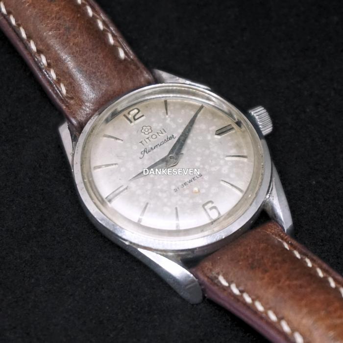 Titoni Airmaster 21 Jewels Swiss 30mm Men Watch Jam Tangan Pria