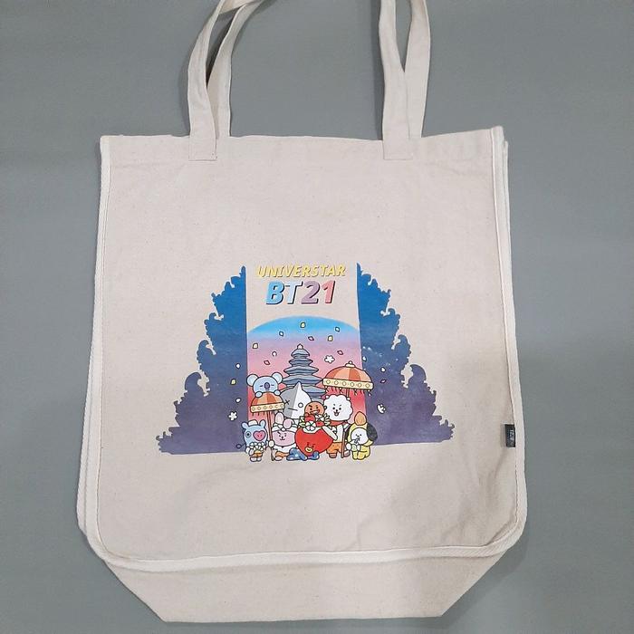Totebag BT21 Official Tas Kanvas