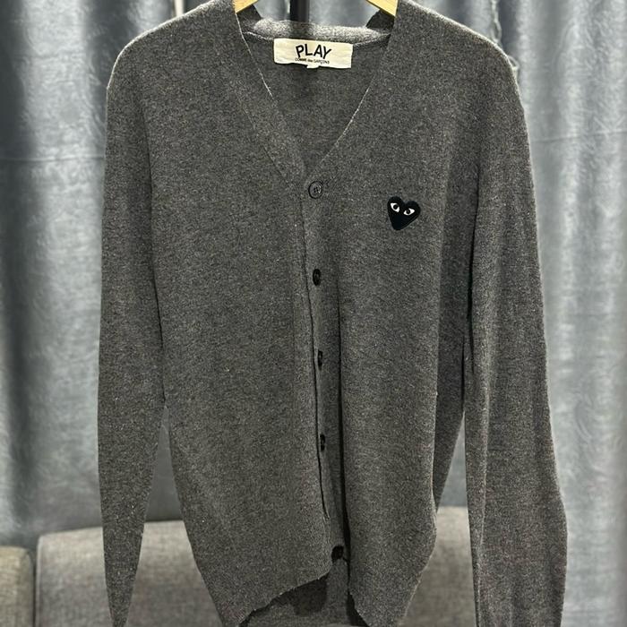 PLAY Comme Des Garcons Cardigan Grey