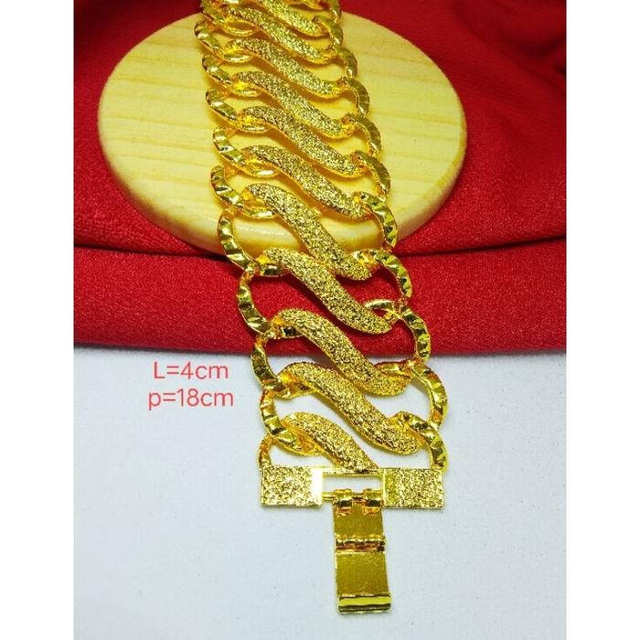 gelang rante besar xuping lapis emas 24 k.