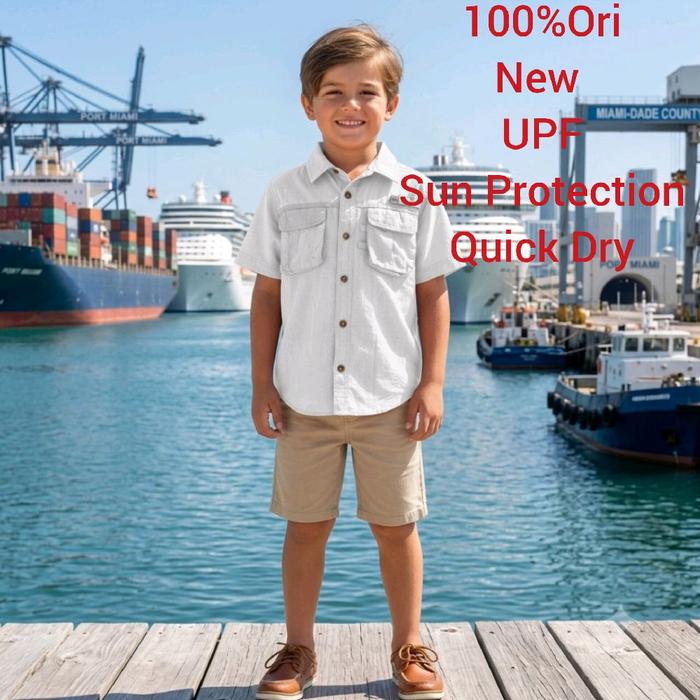 Reel Legends,Kemeja Kids Outdoor,Quickdry, Sun Protection