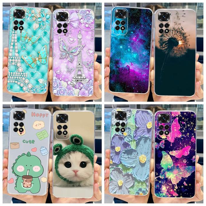 Cute Painted Case For Xiaomi Redmi Note 11 11S Note11 Pro 4G Soft