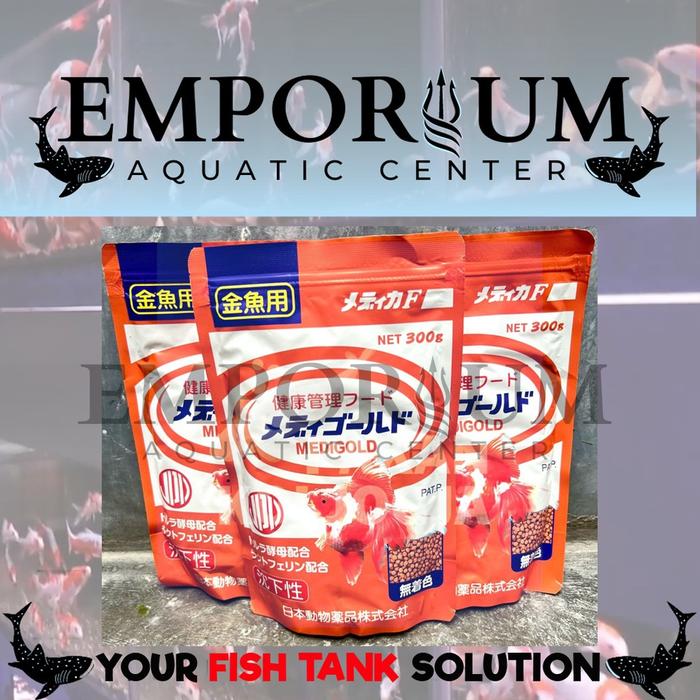 JPD SUPER MEDIGOLD LION HEAD 300GR - PELET KESEHATAN IKAN MAS KOKI - IKAN HIAS