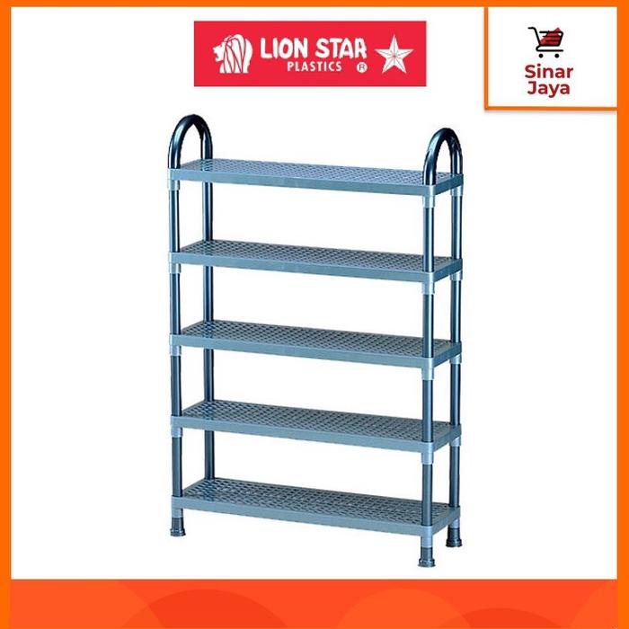 LION STAR A-48 Shelf Stand / Rak Sepatu Plastik Datar 3, 4, 5 Susun