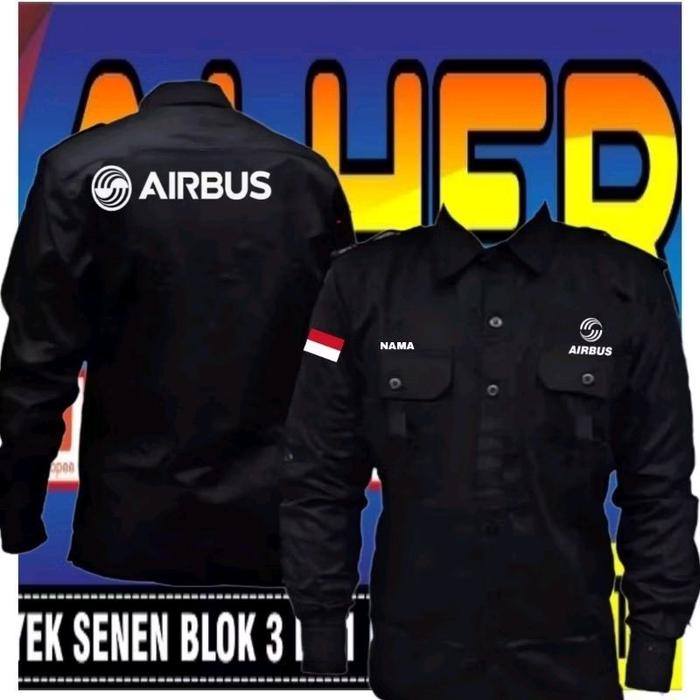bisa satuan gratis nama kemeja Airbus baju Airbus seragam Airbus Pdh Airbus Pdl Airbus kemeja kerja 