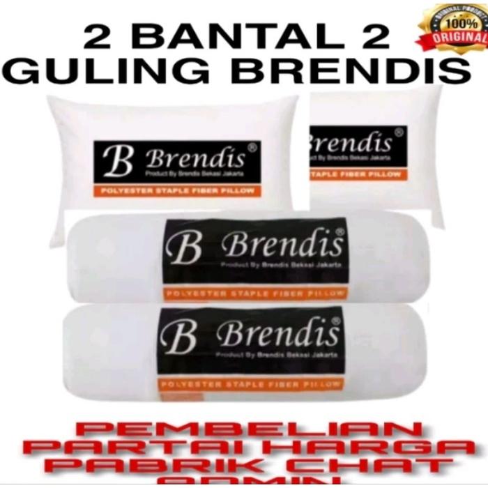 [SH]bantal kepala Brendis 2 pasang (2 bantal + 2 guling) 100% original