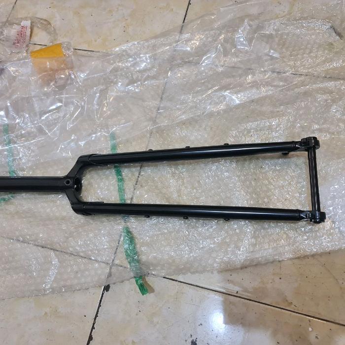 fork rigid garpu cr mo 4130 cromoly disc brake 29x1.95 29er 700c 700x50c oversize axle ta12x100 TAD1