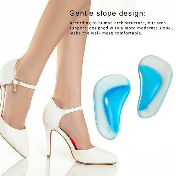 Silicone Insole Flat Foot / Medial Arch Support / Kaki Bebek / Kaki Datar / Alat Terapi / Kesehatan